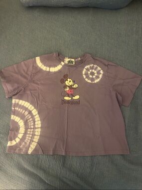 Disneyland Mickey Mouse Purple Tie-Dye  T-Shirt